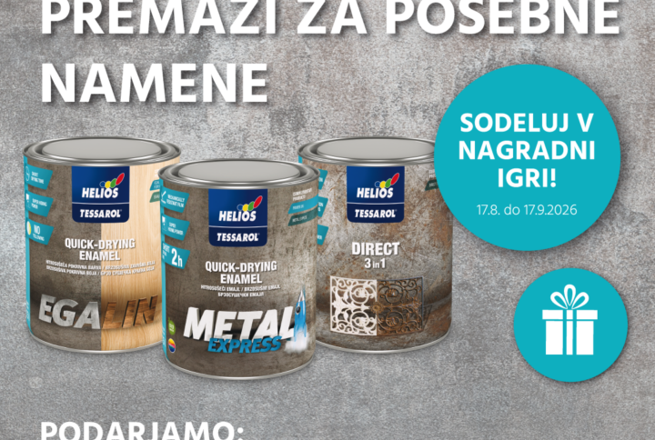 POGOJI IN PRAVILA NAGRADNE IGRE – Tessarol: premazi za posebne primere!